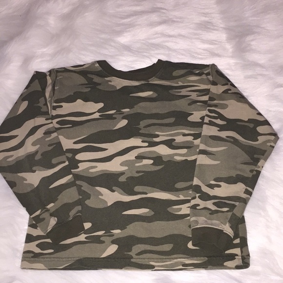 Boy's Green Camouflaged Shirt - Picture 4 of 5